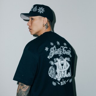 MJF x PRETTYNICE Collab Logo Tee 黑 Bandana ESO 瘦子 聯名短T【CbP】