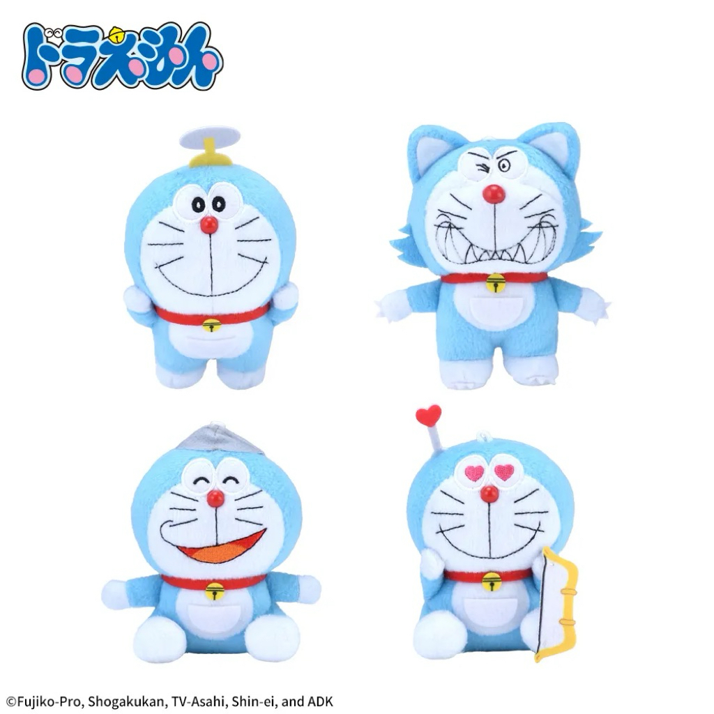 ❤Lika小舖❤小叮噹 日本帶回 全新正版現貨 小叮噹景品玩偶布偶娃娃 多啦a夢吊飾 各種道具 各種變裝 狼人 押上