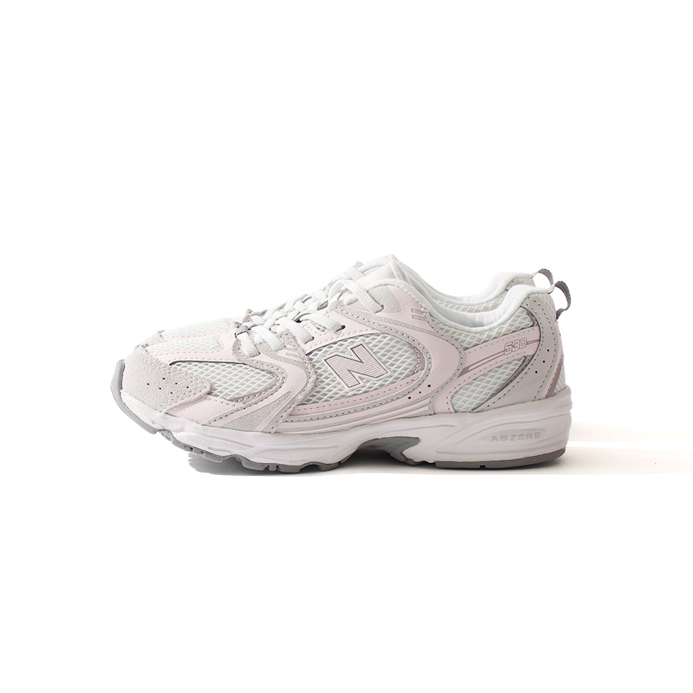 New Balance 530 中童 粉銀色 緩衝 皮革 透氣 復古 運動 休閒鞋 P5304AU
