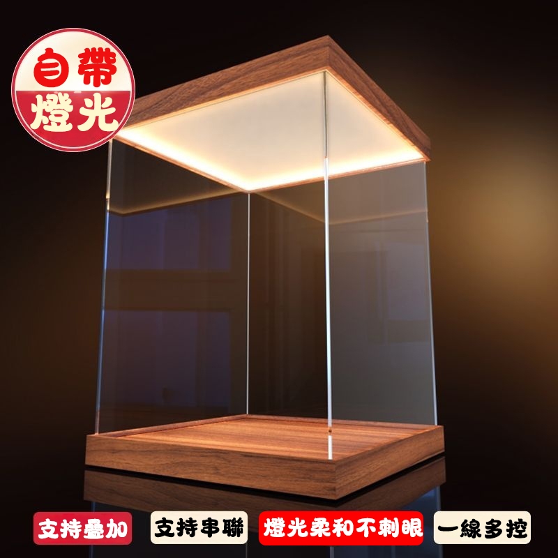 【台灣出貨】 收納盒 展示箱 防塵罩 客製化 透明 多尺寸 壓剋力收納盒 模型收納柜 公仔展示盒 透明展示盒 收納展示櫃
