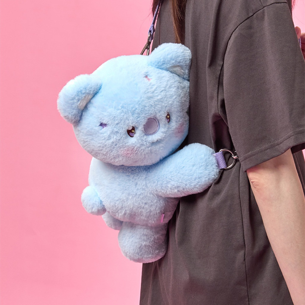 BT21💜現貨The Journey毛絨斜背包-KOYA#bt21#背包#斜背包#bt21#絨毛娃娃#絨毛造型#韓國