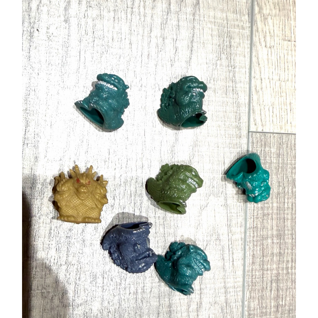 早期 哥吉拉 日本 怪獸指偶 小公仔 阿蒙 卡拉蒙 冷凍怪獸 拉頓 機械哥吉拉