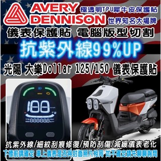 LDS機車保護貼 (限量 買一送一)【送刮板+貼膜專用液】光陽 大樂 Dollar 儀表保護貼 抗紫外線 細紋修復