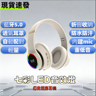 現貨隔日達+可開發票 真無線藍牙耳機 5.0IPX5防水藍芽耳罩耳機 便攜雙位折疊耳罩耳機 無線耳機 電競耳機