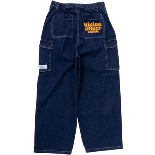 VISION STREET WEAR 4505058-104 DENIM CARGO PANTS 丹寧長褲 (深藍色)