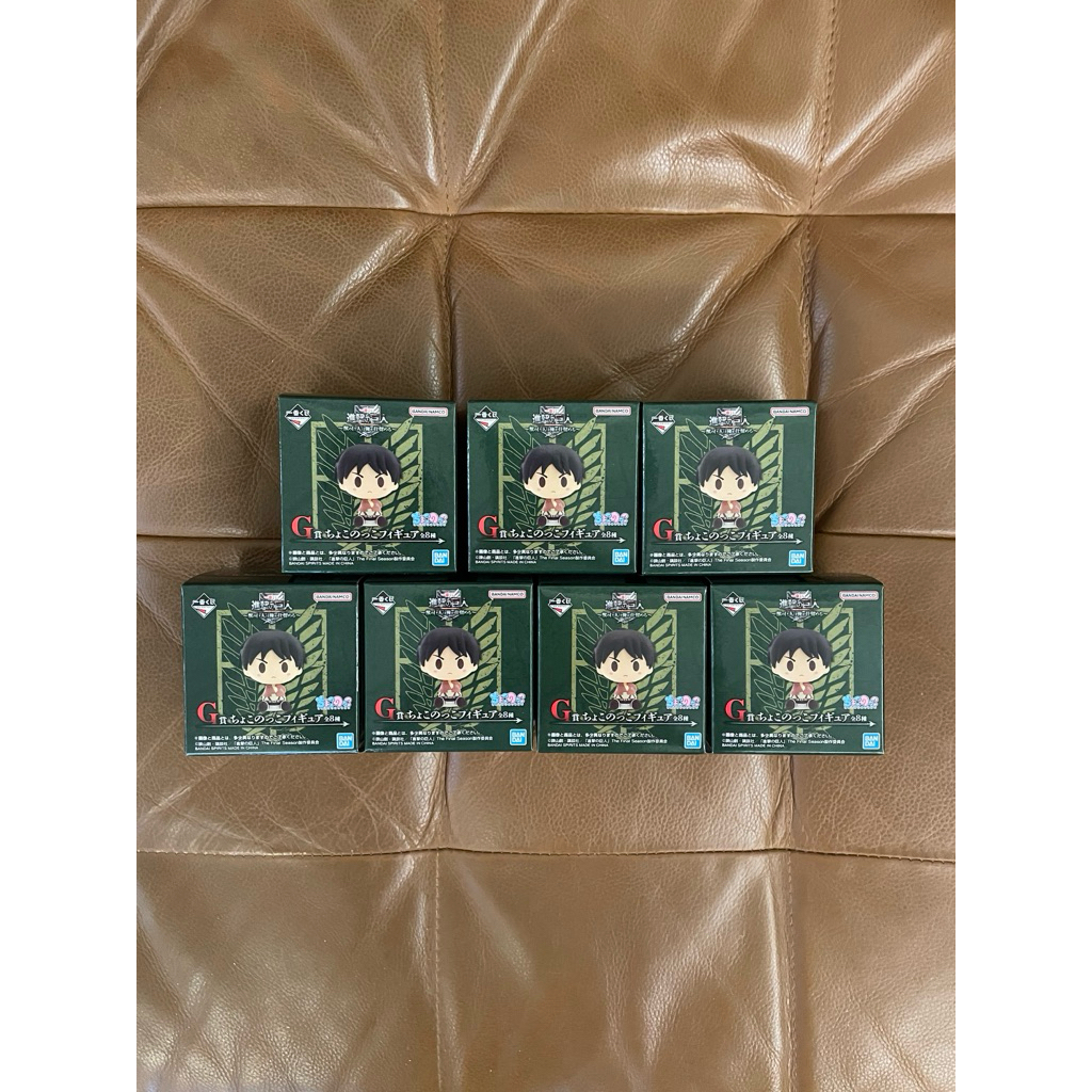 代理版 一番賞 進擊的巨人 獸之巨人由我解決 G賞 豆豆眼公仔 艾連 約翰 亞妮 莎夏 柯尼 萊納 艾爾文