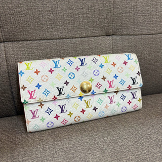 Louis Vuitton Takashi Murakami Monogram Wallet 聯名村上隆 LV 白彩老花