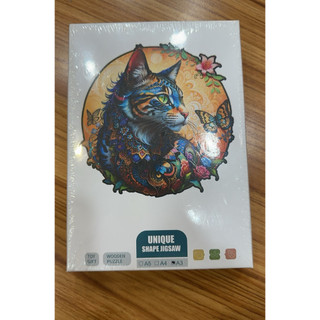 現貨Unique Shape Jigsaw 櫸木木質3D變形拼圖 動物拼圖