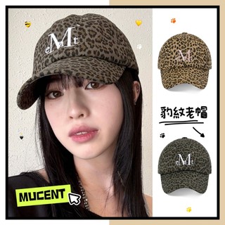 MISSPAPA 現貨秒出🚀韓國代購 MUCENT 豹紋 帽子 鴨舌帽 棒球帽 老帽