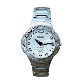 【SEIKO 精工】Premier全數字人動電能腕錶 SMA165P 40mm 現代鐘錶SK016