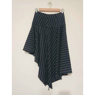 全新 現貨 SISJEANS 百貨專櫃品牌 下擺不規則條紋黑裙 中短裙 女裝 現貨快速出貨🚚