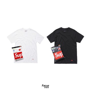 【Focus Store】Supreme SS26 Hanes® Tagless 黑 白 短袖 內搭衣 三件組