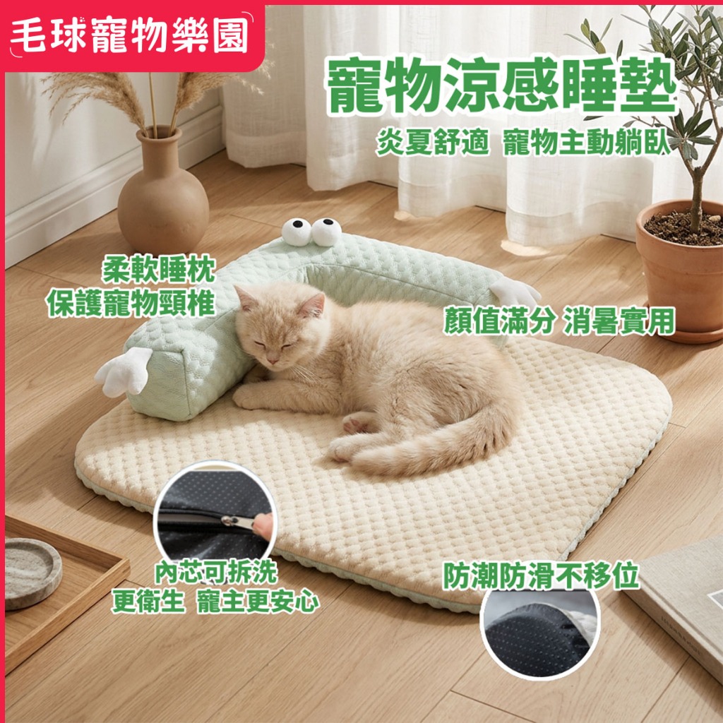 【隔日到貨】可拆洗冰絲寵物床 夏季必備寵物墊 狗墊 寵物睡窩 寵物墊 狗狗床墊 寵物睡墊 寵物睡床 狗狗床 貓床 狗墊