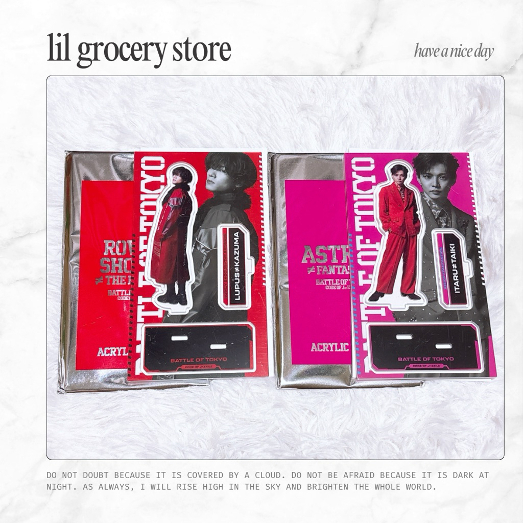 Battle of Tokyo 🏮THE RAMPAGE 👊🏻川村壱馬 FANTASTICS 🌻 佐藤大樹 壓克力立牌