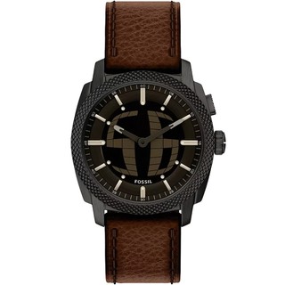 FOSSIL Machine Big Tic 限量復刻 雙顯示數位跳秒手錶-咖啡/41mm FS6165 開學季禮物