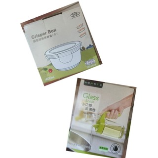圓形玻璃保鮮盒 Crisper Box400ml+多功能玻璃壺320ml