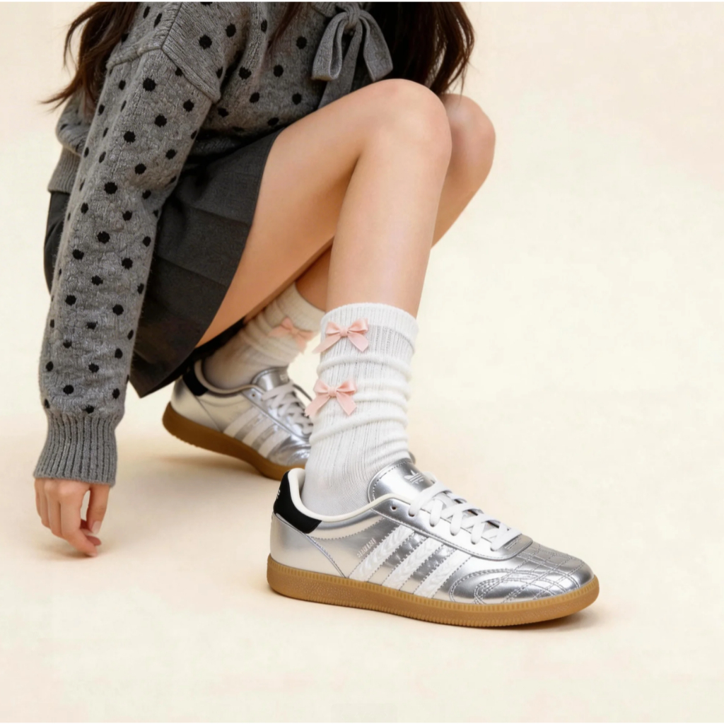 🇯🇵 adidas originals Samba JP 情人節限定 時尚百搭  板鞋 男女同款 銀色 HP7105