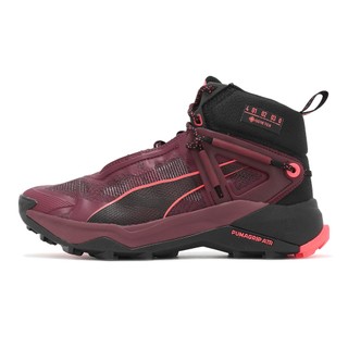 Puma 越野跑鞋 Explore Nitro Mid GTX 女鞋 防水 紅黑 氮氣中底 [ACS] 37786103