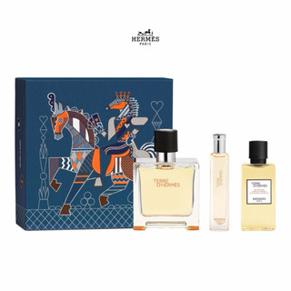HERMÈS 愛馬仕香氛 Terre d'Hermès 大地香氛禮盒 香精 沐浴露 木質男香 父親節 專櫃包裝禮物 現貨
