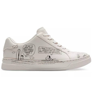 COACH X PEANUTS HIGH LINE SNEAKER coach snoopy 聯名 小白鞋