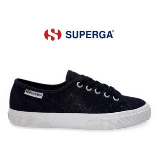 SUPERGA 女鞋 休閒鞋 3750 輕量系列 閃亮 金蔥 針織 黑 S4135ZW-999
