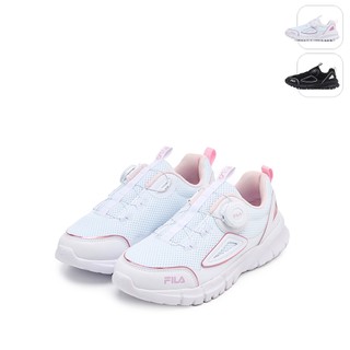 【FILA】大童款 KIDS WHEEPY DIAL KD 運動鞋-白/粉 3-C645Z-650
