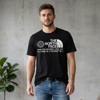 【衫庫】The North Face 北臉 男款 棉質 短袖 LOGO地球款 短TEE 短袖T恤 男生
