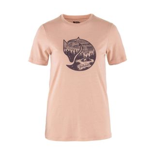 【Fjallraven 北極狐】Abisko Wool Fox 短袖羊毛排汗衣 84118 女