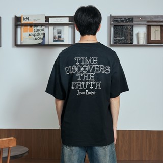 LAKING 潮流鉚釘歌德字型短T