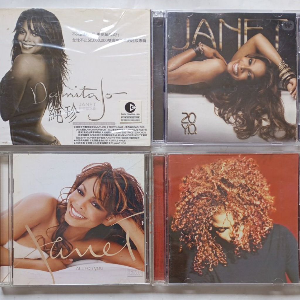 珍娜傑克森 Janet 20Y.O.、純真、珍愛 all for you、Damita Jo / 原版西洋CD