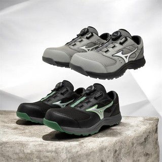 美津濃 mizuno 輕量寬楦3E 工作 防護鞋 舒適好穿 LSIII 53L BOA (灰/黑)(26-29)