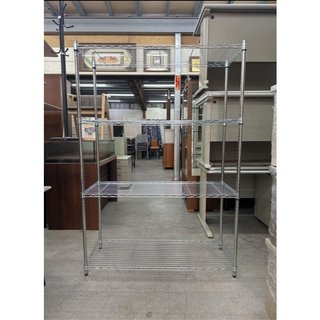 永達二手傢俱生活館/全新鐵力士架/四尺鐵架/波浪架/置物架/鐵力士架/多功能架/四層架/多層架/貨架