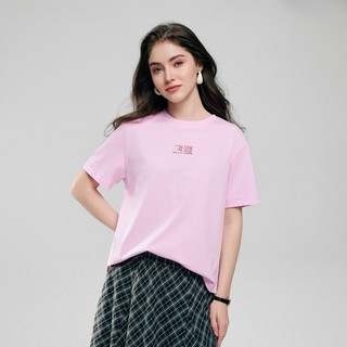 GIORDANO 女裝Sorona彈力印花短袖T恤 05396228