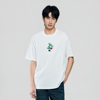 GIORDANO 男裝印花短袖T恤 超級瑪利歐銀河電影版系列 01096354