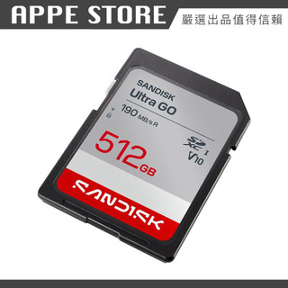SANDISK Ultra GO 512G U1 V10 UHS-I SD大卡 相機用 記憶卡