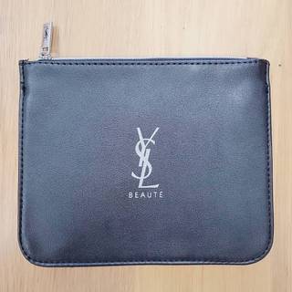 黑銀大方化妝包 YSL 聖羅蘭 盥洗包 手拿包 隨身包 化妝包 萬用包 coco彩購