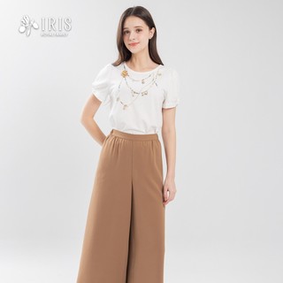 IRIS 艾莉詩 簡約休閒雪紡寬褲-62307