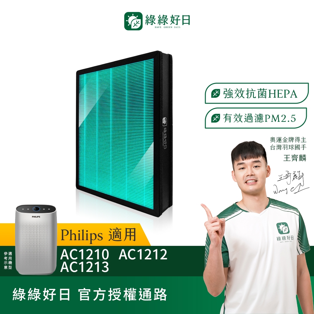 適用Philips飛利浦 舒眠抗敏清淨機 AC1213 1212 1210 1215 蜂顆活性碳複合抗菌HEPA濾網
