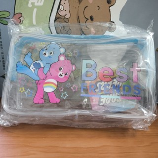 正版 彩虹熊 Care Bears 旅行透明化妝包 鉛筆袋 收納包