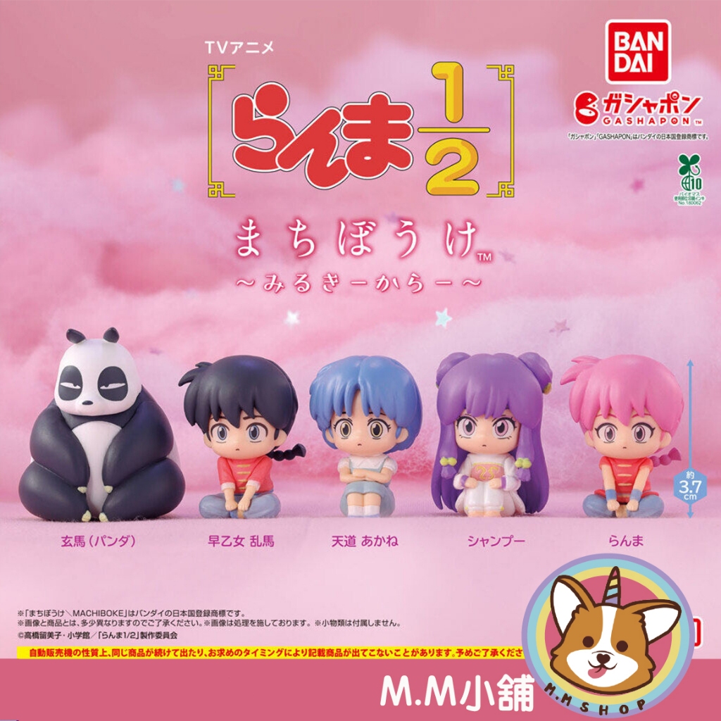 【M.M小舖】『現貨』BANDAI 轉蛋 扭蛋 等待中亂馬2分之1 牛奶色 亂馬 小茜 珊璞 熊貓 等待 全5款