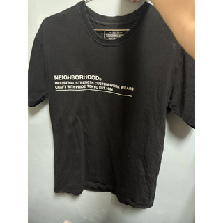 NEIGHBORHOOD T-shirt 黑色上衣 短袖 二手 只有一件