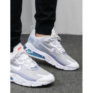NIKE AIR MAX 270 REACT 慢跑鞋 白灰藍 氣墊 運動鞋 休閒鞋