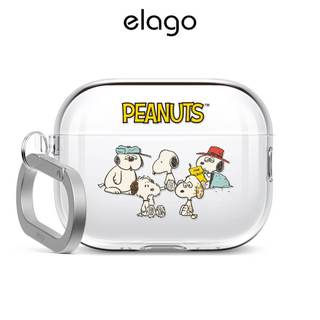 <elago> PEANUTS 史努比&歐拉夫家族 AirPods Pro 3 / AirPods 4/5 透明保護殼