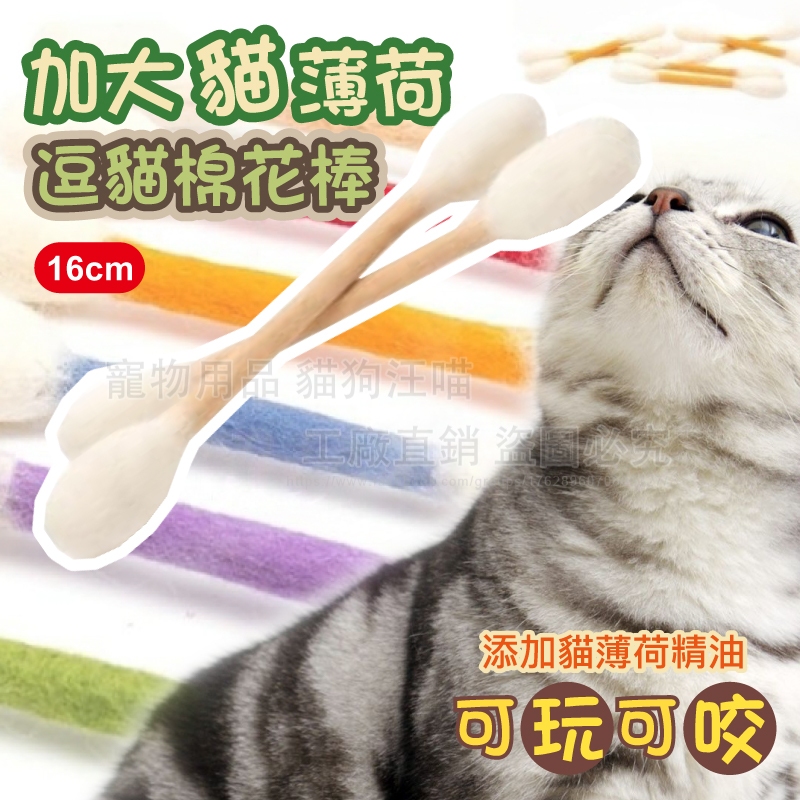 加大貓薄荷逗貓棉花棒 自嗨解悶寵物玩具 貓薄荷 逗貓棒 逗貓玩具 寵物玩具 寵物用品 貓咪互動玩具