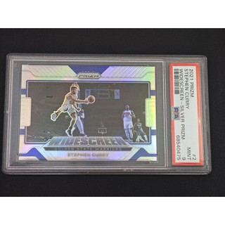 鑑定卡 銀亮 柯瑞 2021 PANINI PRIZM WIDESCREEN STEPHEN CURRY PSA 9
