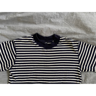 [ UNIQLO ] 條紋短袖 條紋上衣 深藍條紋