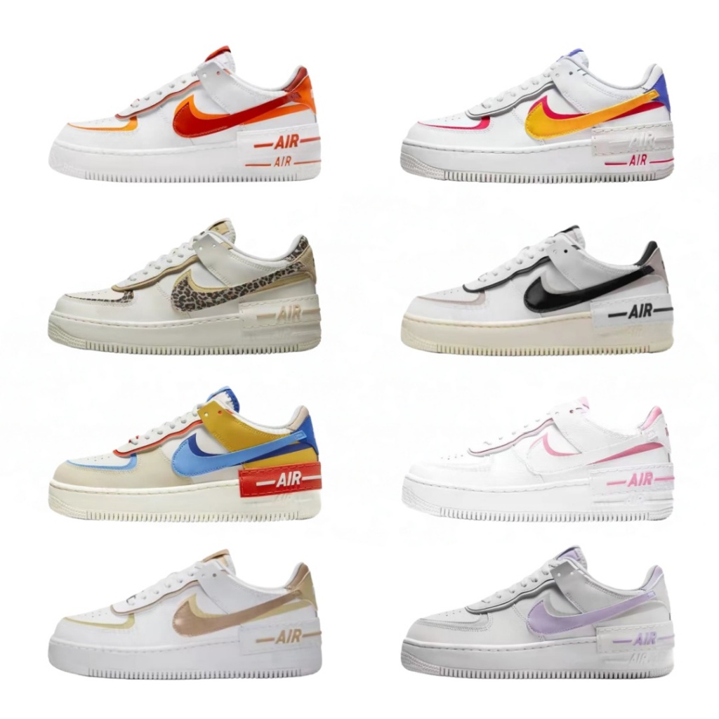 Nike Air Force 1 Shadow AF1 厚底 白紅 CI0919-124 白黃紅 DZ1847-100