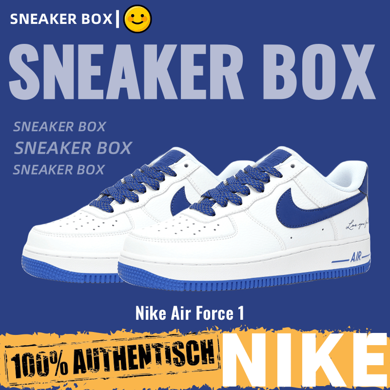 【U+】Nike 鞋 Air Force 1´07 Low "癡情男孩白皇家藍反光" 空軍一號 休閒運動板鞋 男女鞋