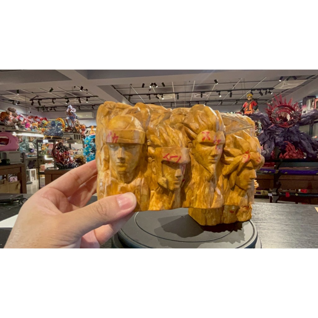 塗裝品 萬代 BANPRESTO 火影忍者 火影顏岩 博人 小時候 塗裝火影岩 1-7代火影言 存錢筒 PVC