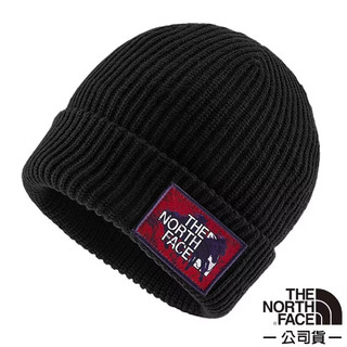 【The North Face】聯名款 立體針織保暖毛帽(深帽口/可覆耳/翻邊寬帽邊) 8CGZ-GF4 宇宙黑